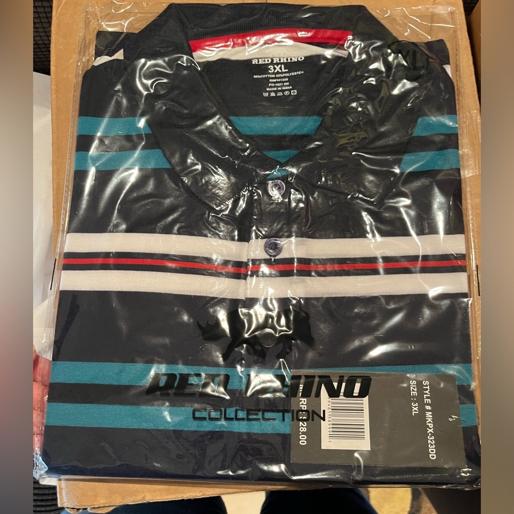 NWT 3XL men’s short sleeve polo style shirt